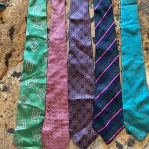 Lot Of 15 Random Mens Neck Ties Assorted Bundle Mix